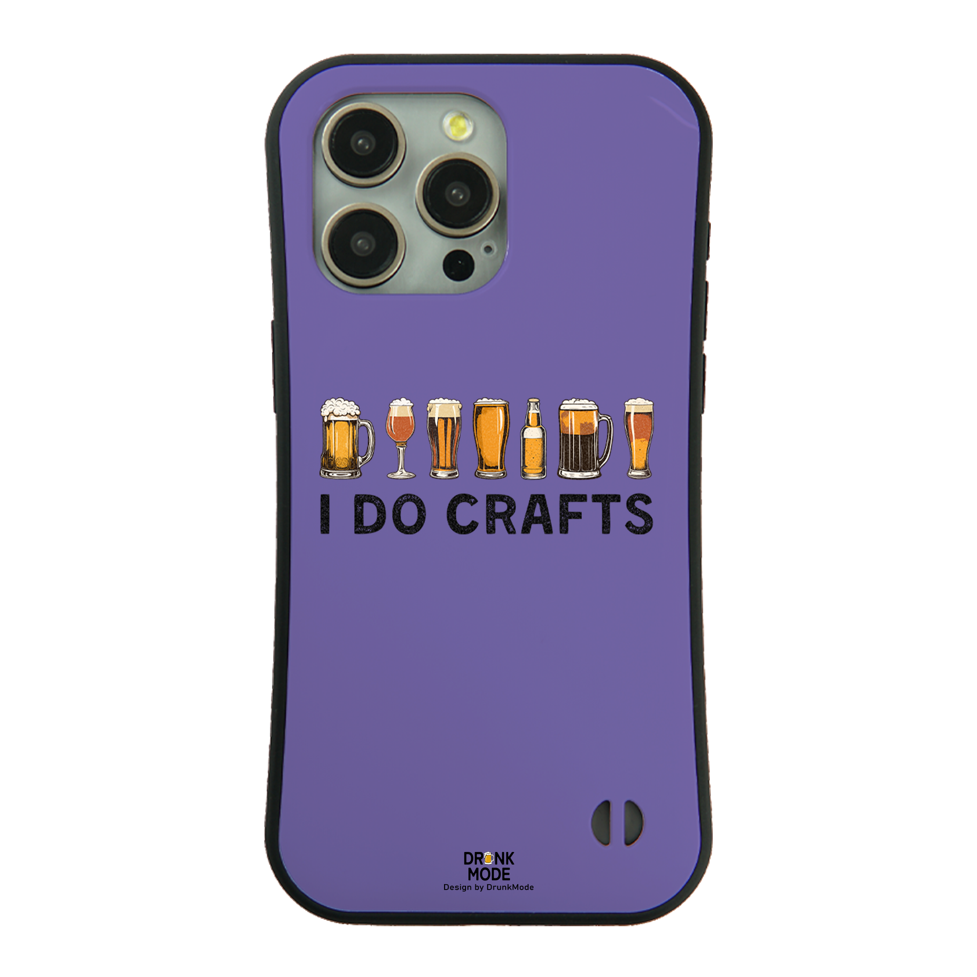 「I DO CRAFTS」iPhoneケース おもしろデザイン|酒好きに人気のDrunkmodeスマホケース|ビール・焼酎・日本酒・ウイスキー好きにおすすめ|プレゼントにも◎